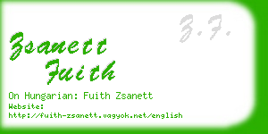 zsanett fuith business card